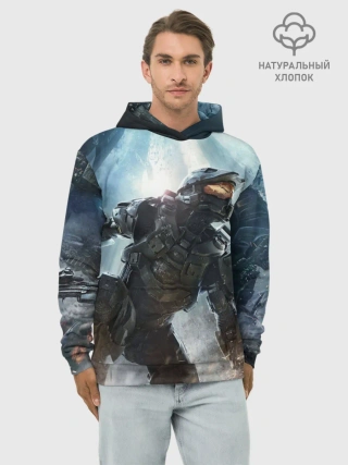 Худи мужской база хлопок / Halo