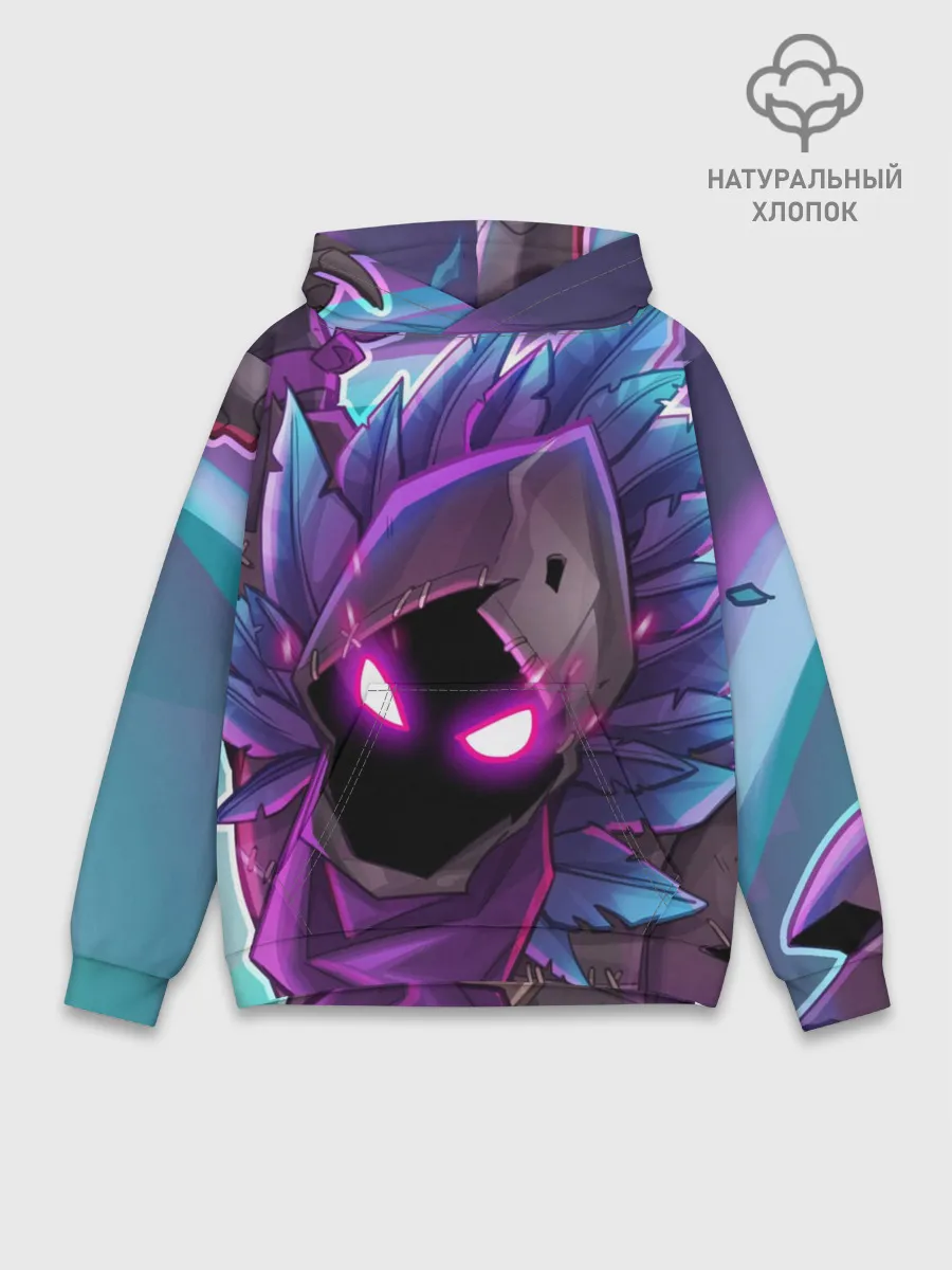 Худи мужской база хлопок / FORTNITE RAVEN | ФОРТНАЙТ ВОРОН