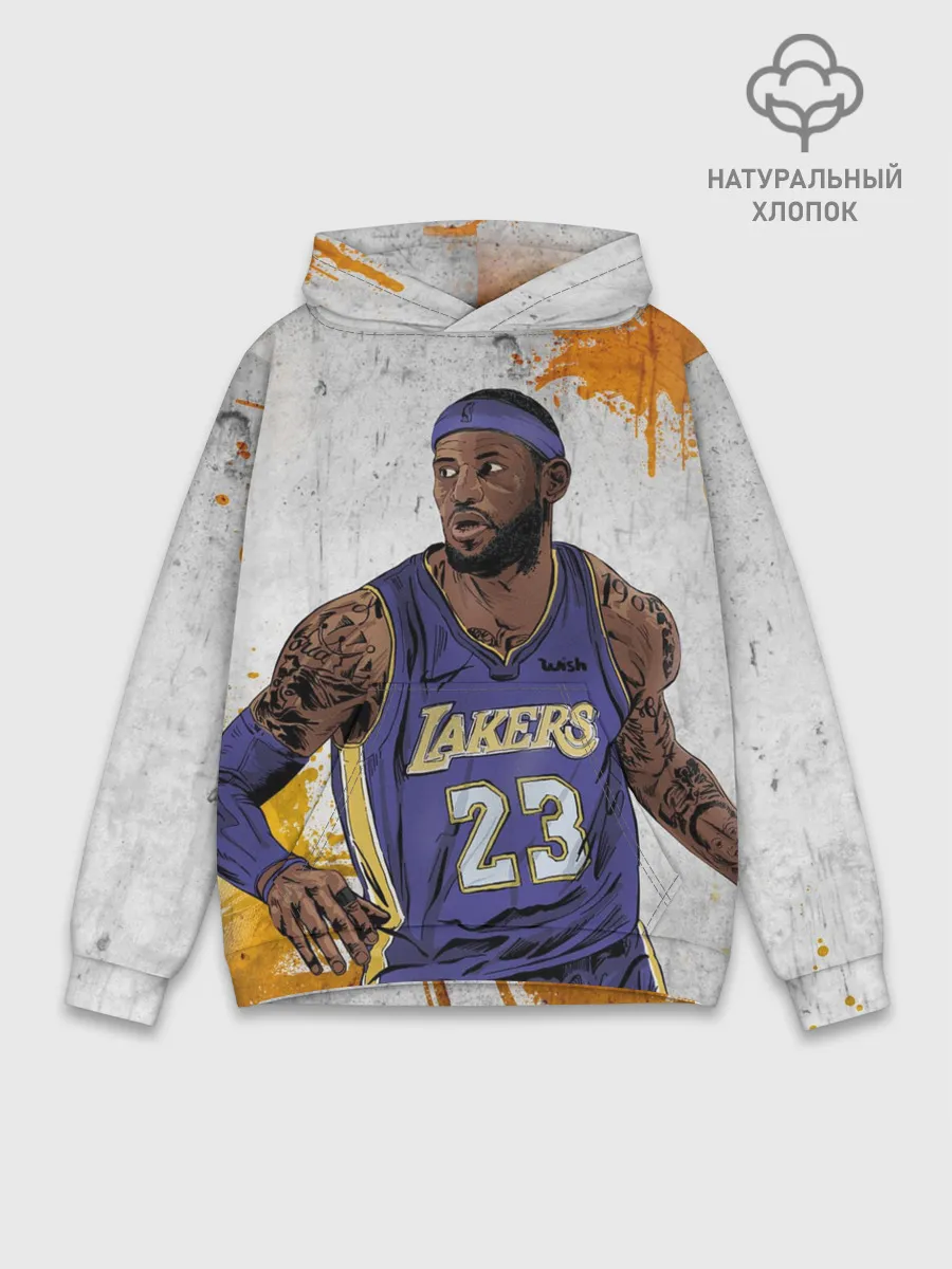 Худи мужской база хлопок / Леброн Джеймс