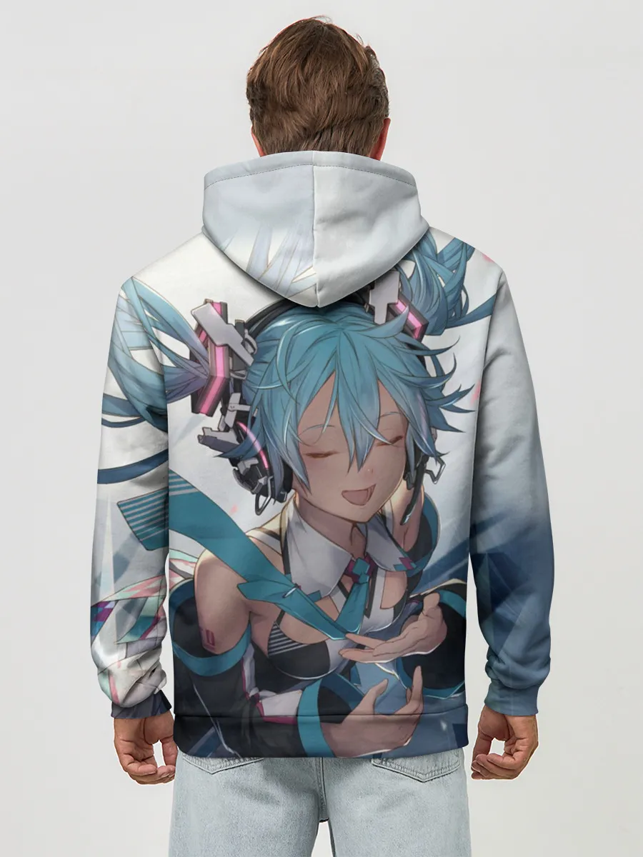 Худи мужской база хлопок / Безумная Хатсуне