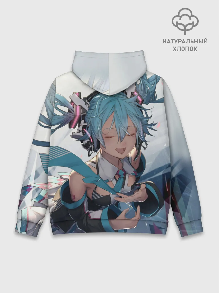 Худи мужской база хлопок / Безумная Хатсуне