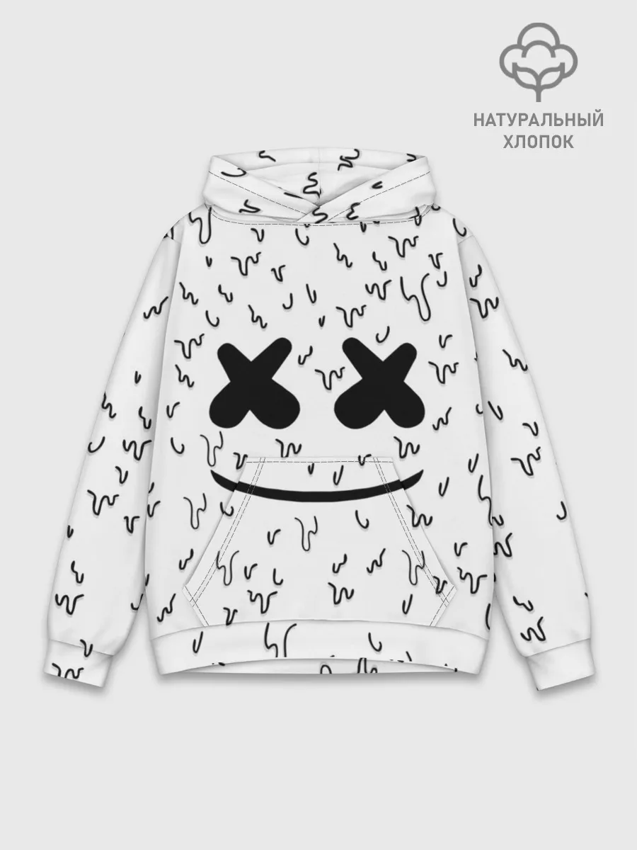Худи мужской база хлопок / MARSHMELLO