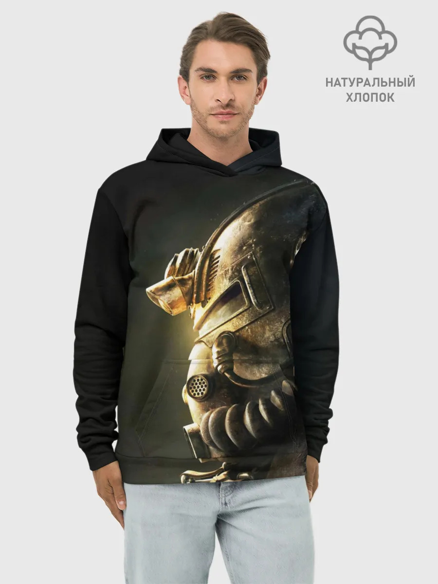 Худи мужской база хлопок / Шлем