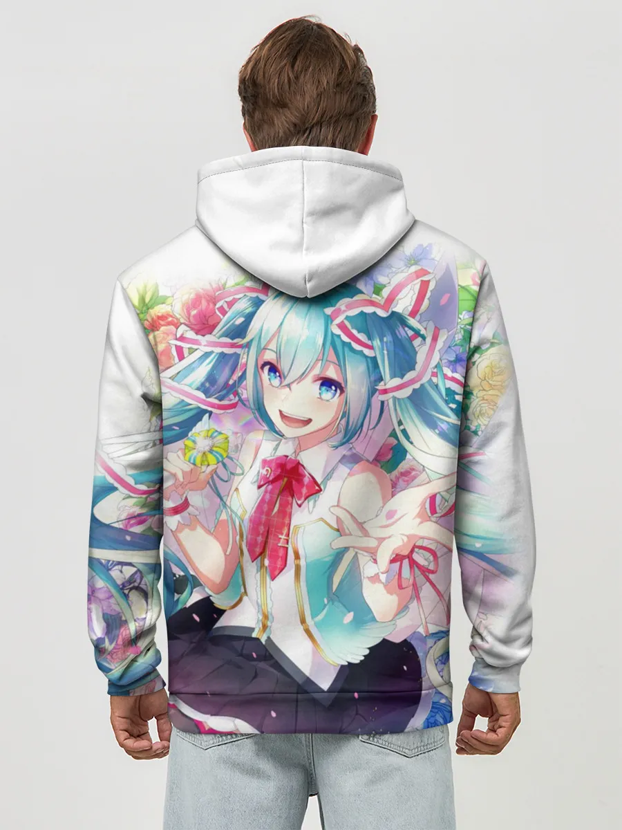 Худи мужской база хлопок / Благородная Хатсуне Мику