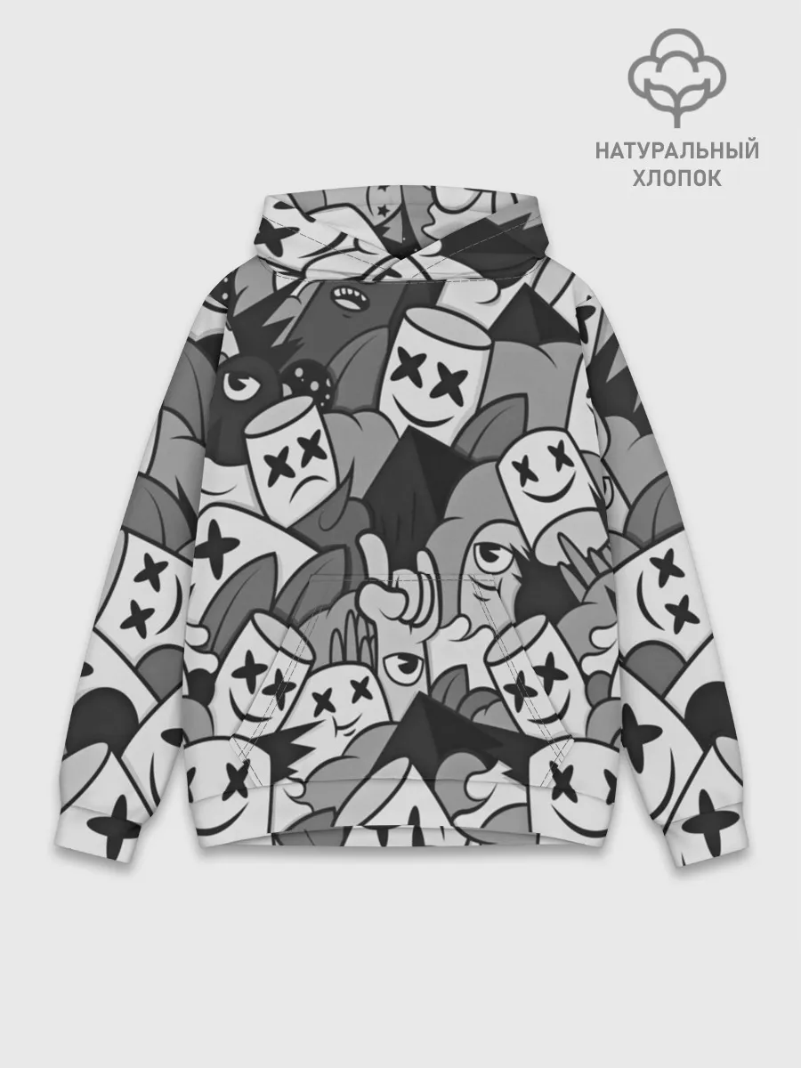 Худи мужской база хлопок / Marshmello