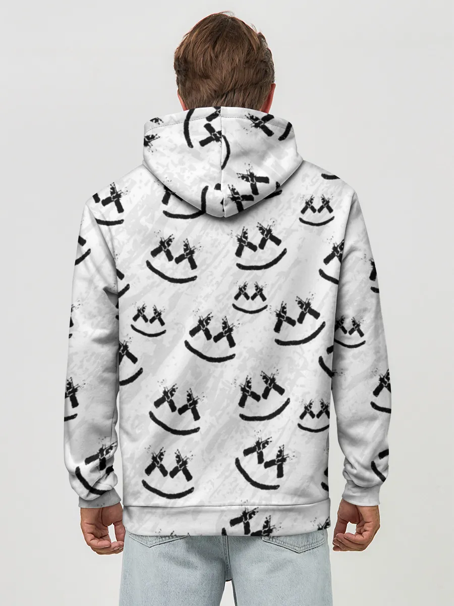 Худи мужской база хлопок / MARSHMELLO PATTERN