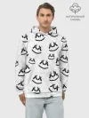 Худи мужской база хлопок / MARSHMELLO PATTERN