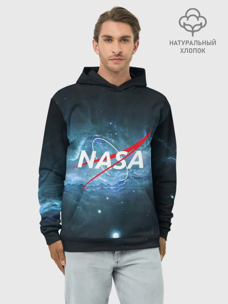 Худи мужской база хлопок / NASA