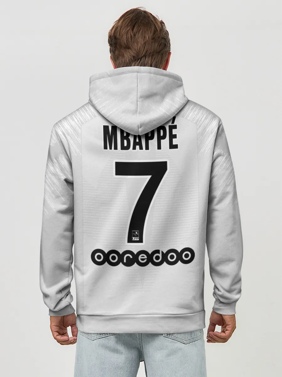 Худи мужской база хлопок / Mbappe away 18-19
