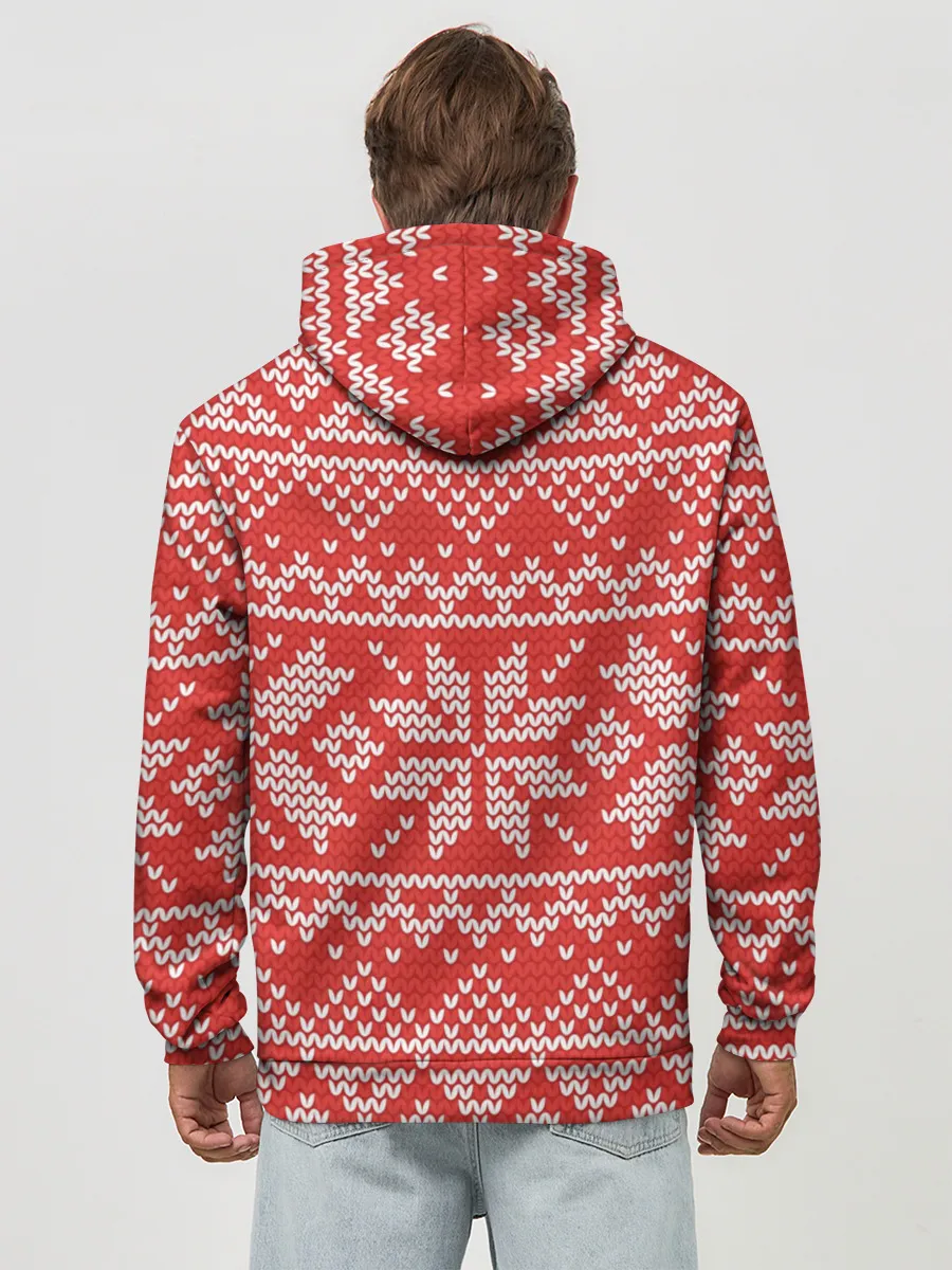 Худи мужской база хлопок / Новогодний Fortnite