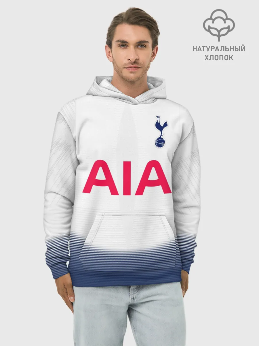 Худи мужской база хлопок / Tottenham home 18-19