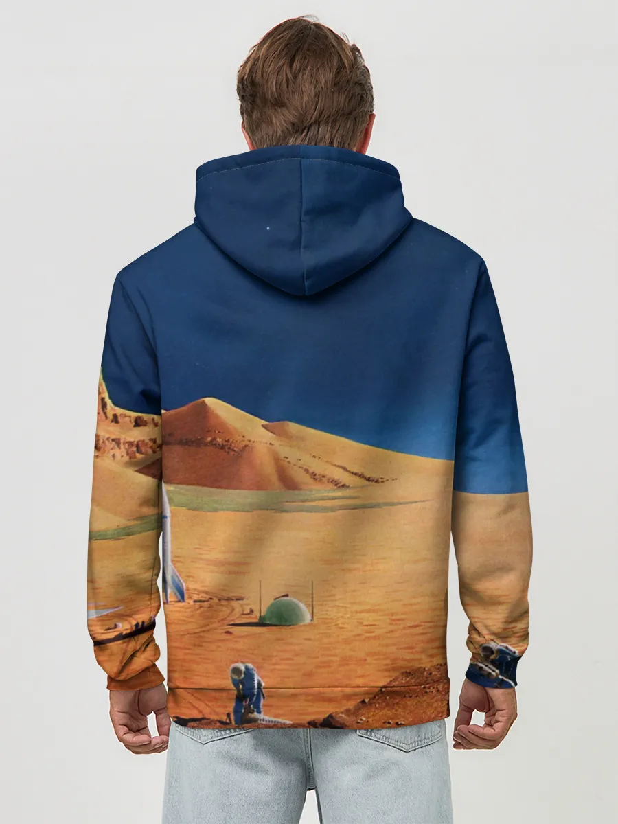 Худи мужской база хлопок / NASA on Mars