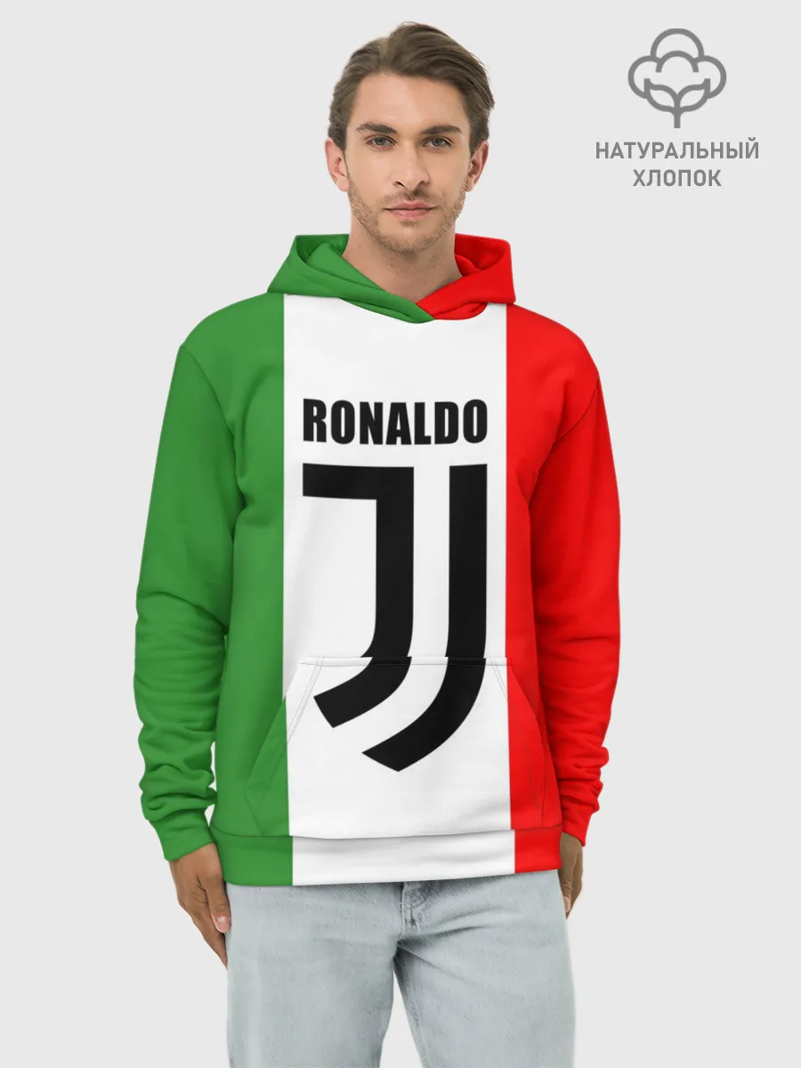 Худи мужской база хлопок / Ronaldo Juventus Italy