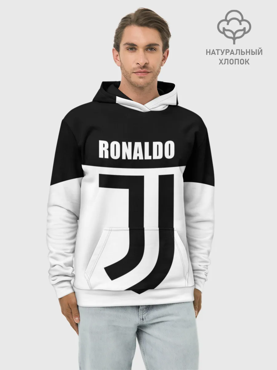 Худи мужской база хлопок / Ronaldo Juventus