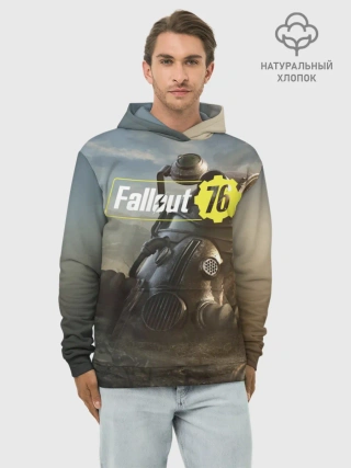 Худи мужской база хлопок / Фаллаут 76