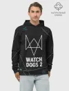 Худи мужской база хлопок / WATCH DOGS 2