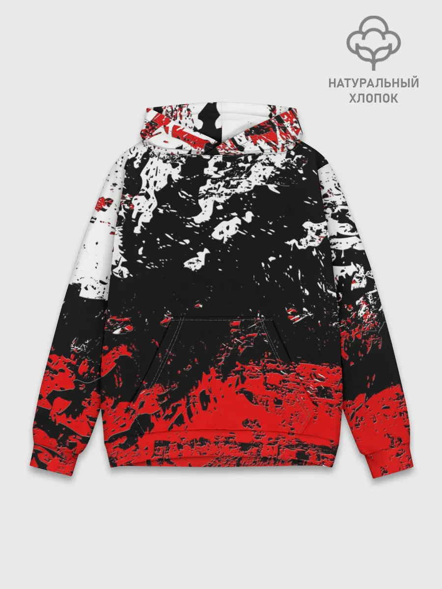 Худи мужской база хлопок / БРЫЗГИ КРАСОК