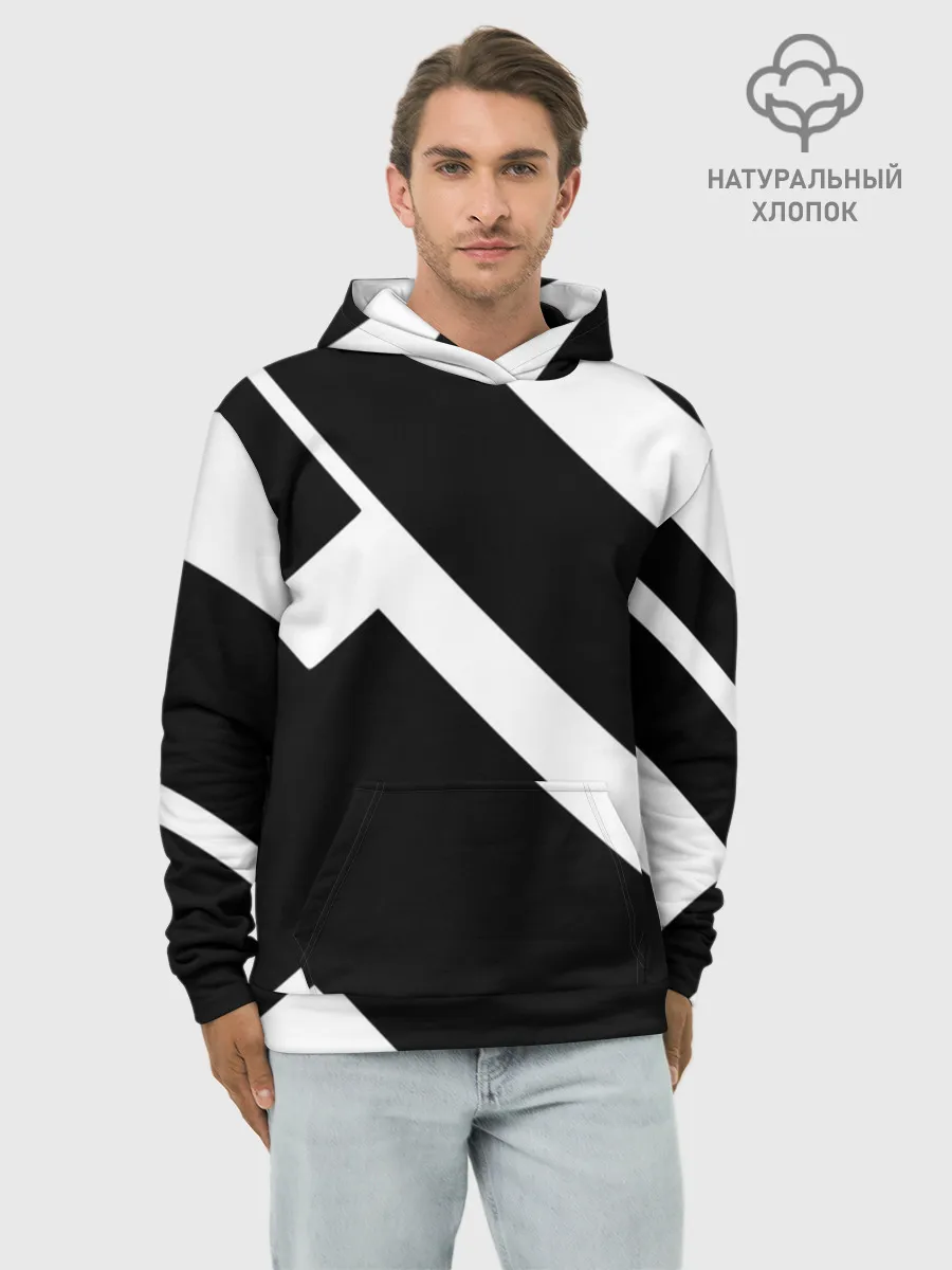 Худи мужской база хлопок / Geometry