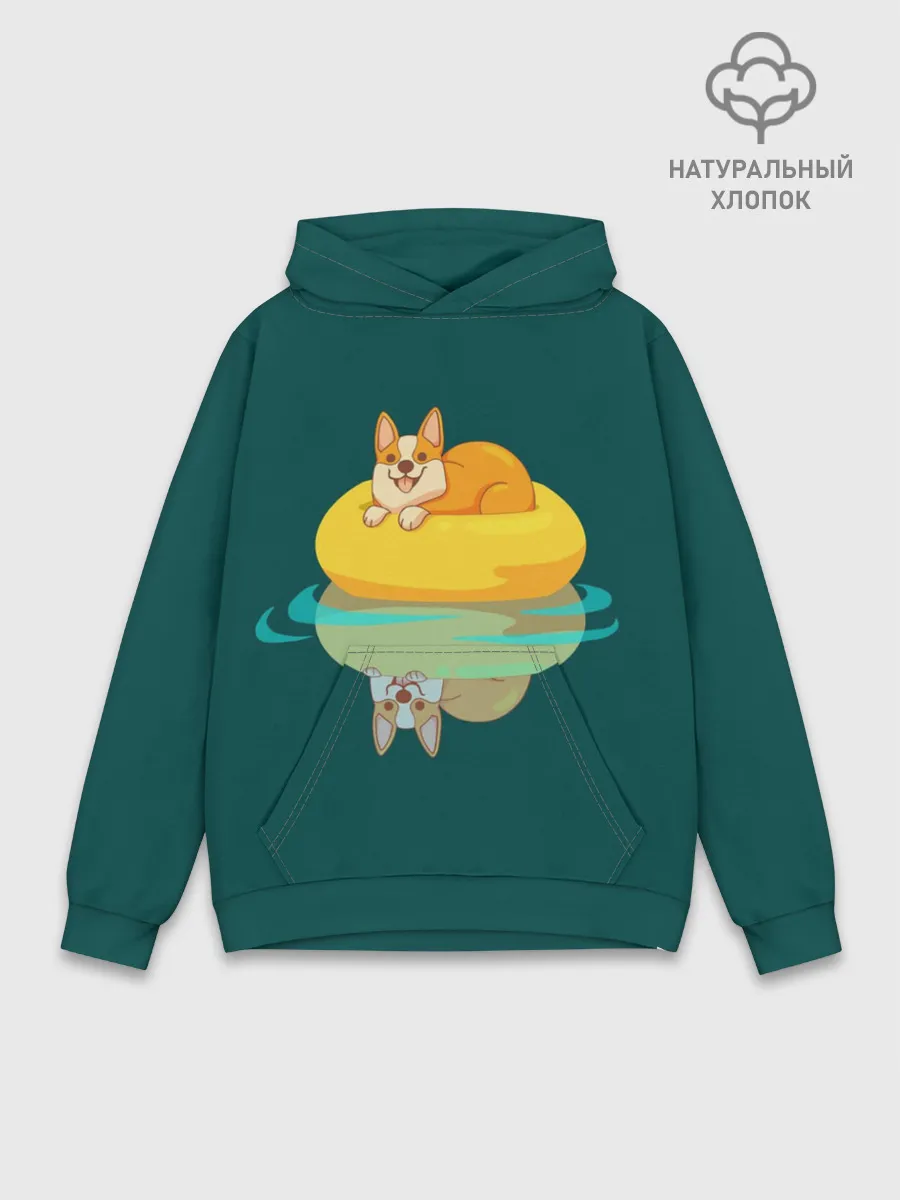 Худи мужской база хлопок / Корги