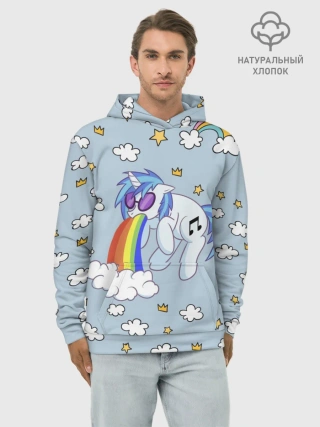 Худи мужской база хлопок / Винил Скрэтч