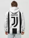 Худи мужской база хлопок / JUVENTUS BIANCONERI