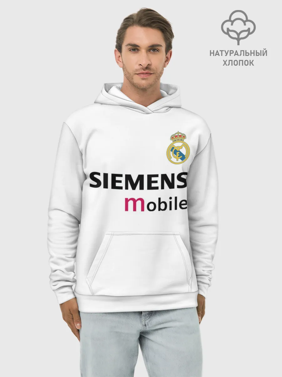 Худи мужской база хлопок / Бекхэм Реал Ретро