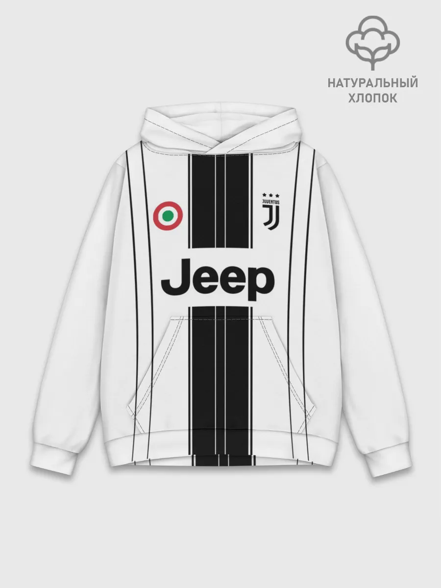 Худи мужской база хлопок / JUVENTUS.