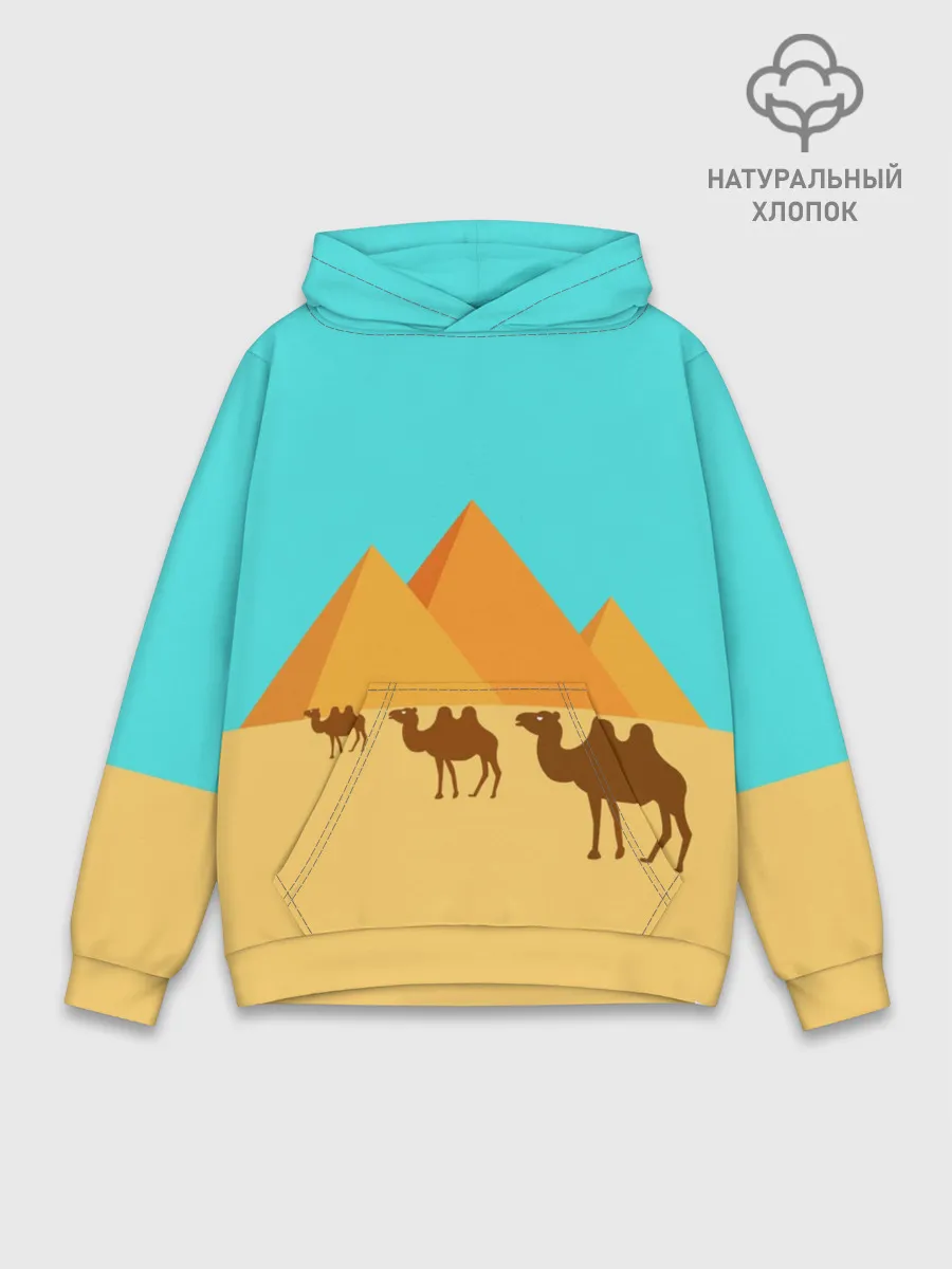 Худи мужской база хлопок / Пирамиды Египта