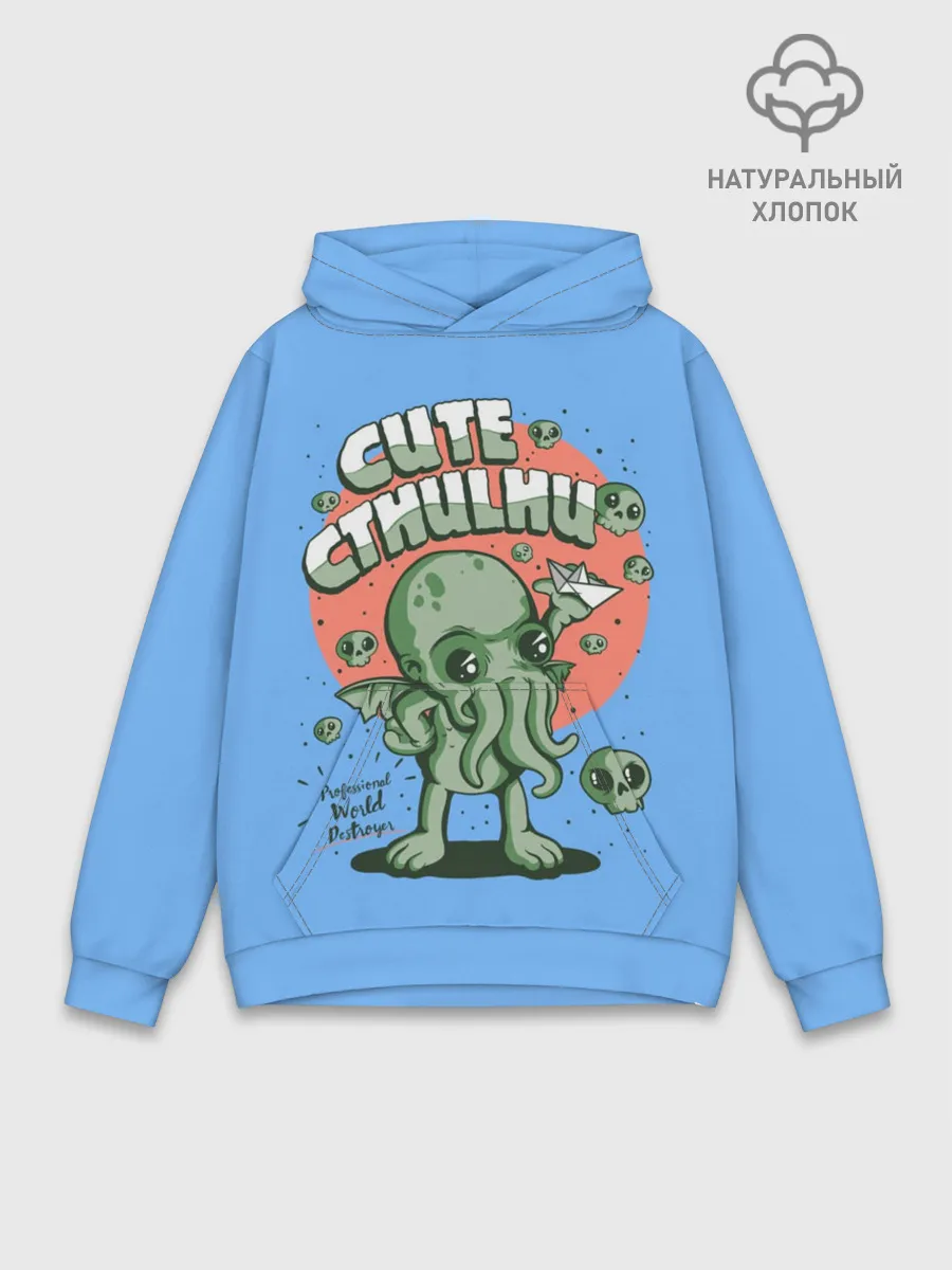 Худи мужской база хлопок / Ктулху
