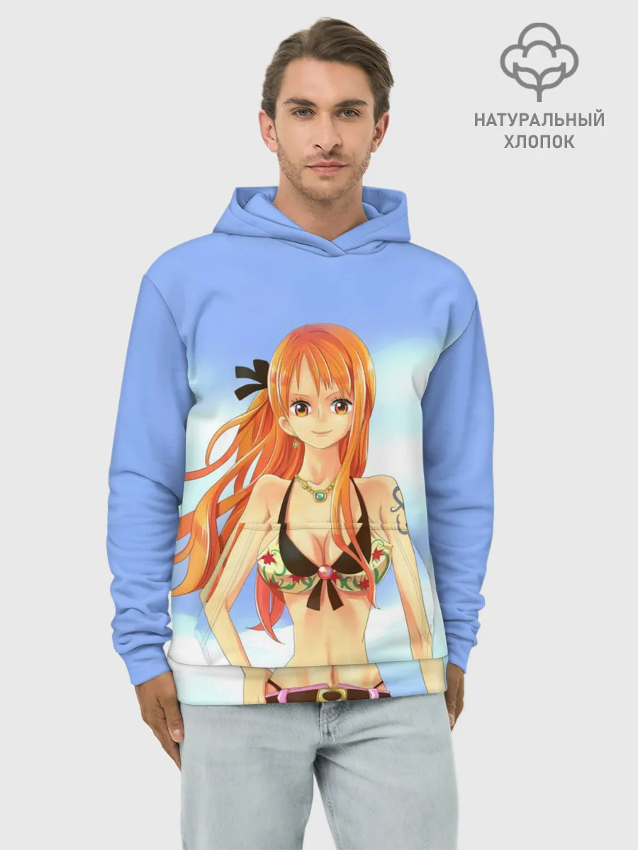 Худи мужской база хлопок / Рыжая Нами