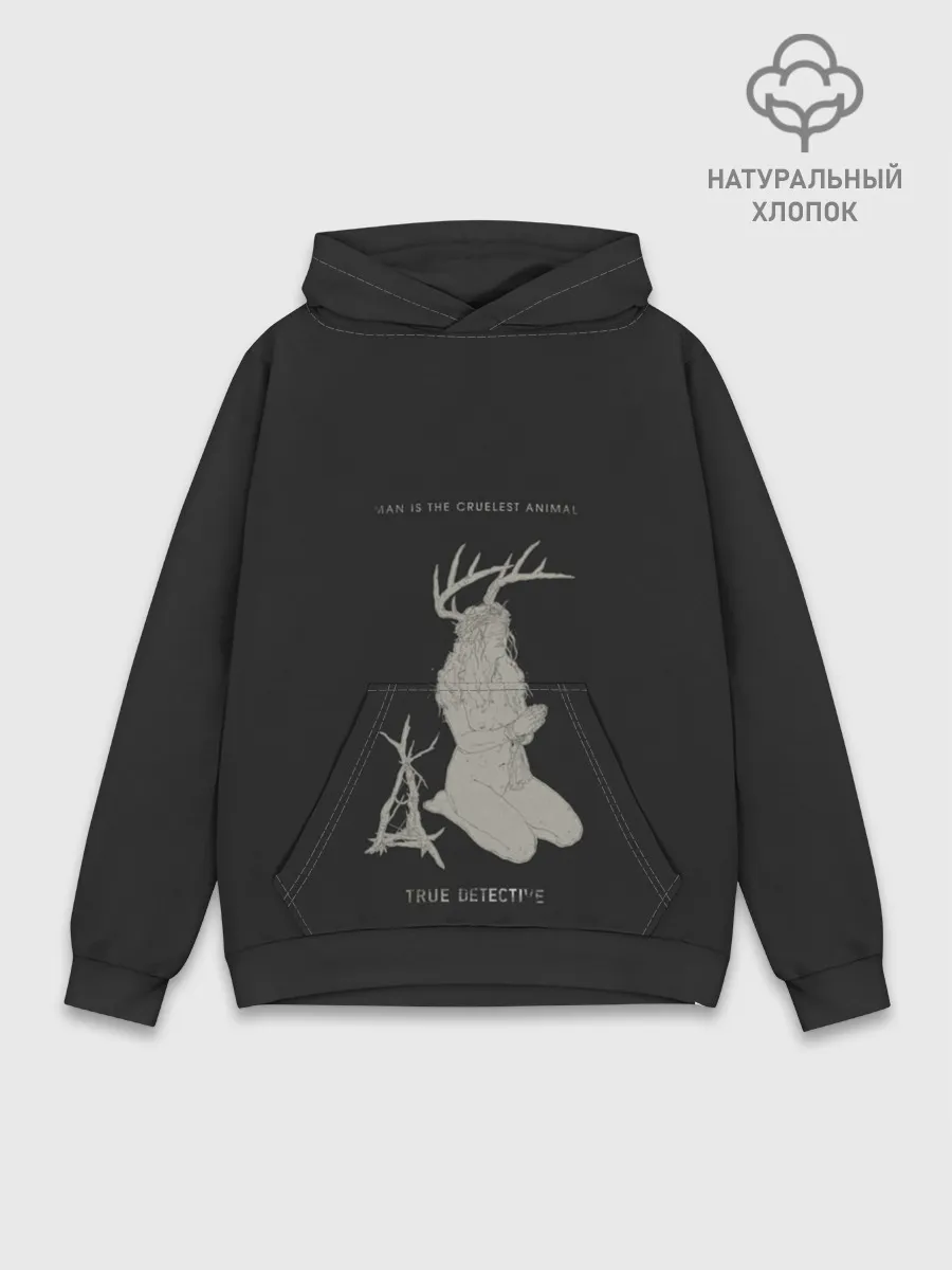 Худи мужской база хлопок / TRUE DETECTIVE