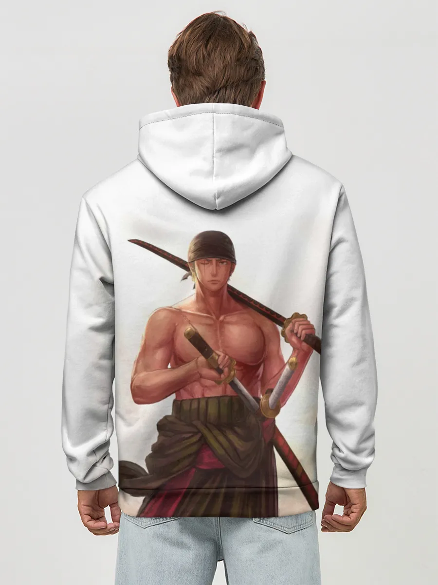 Худи мужской база хлопок / One Piece - Zoro