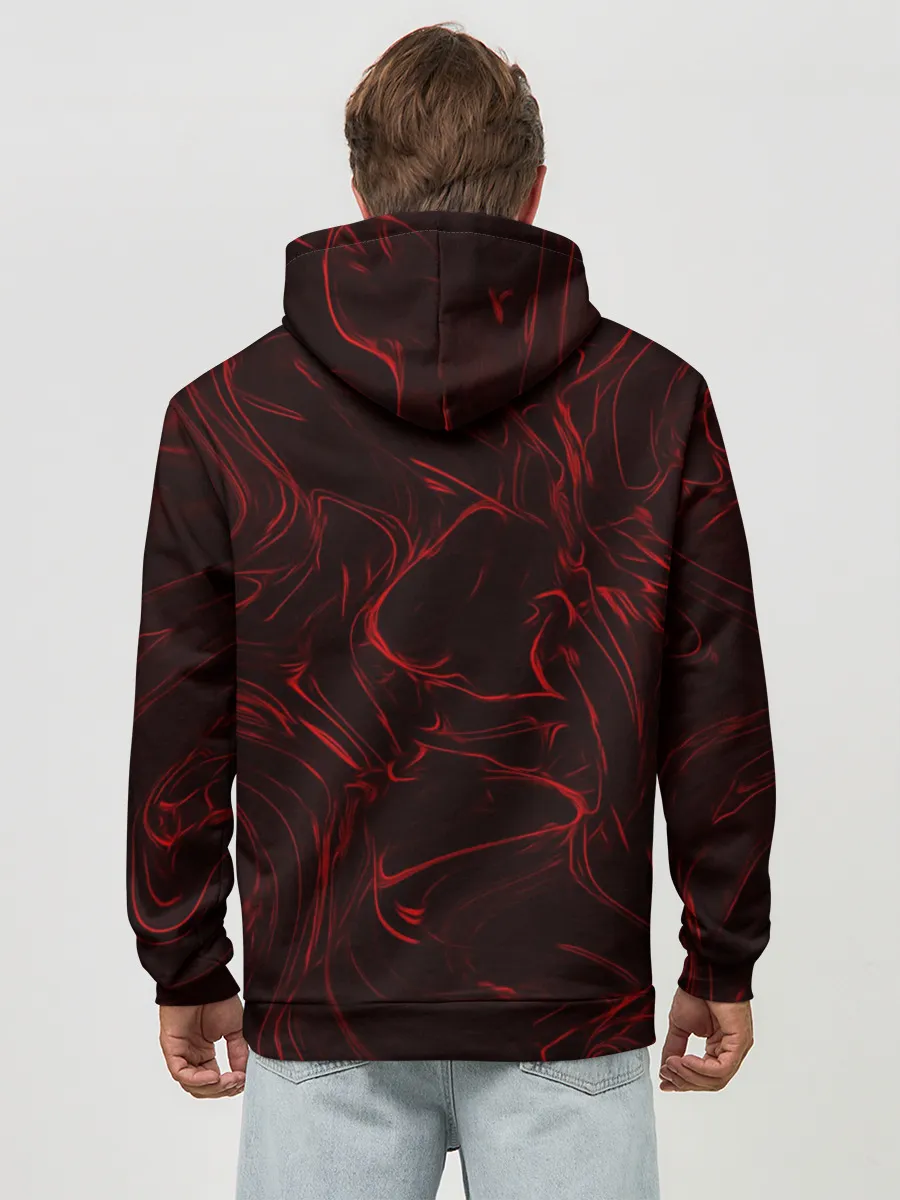 Худи мужской база хлопок / Кровавые разводы