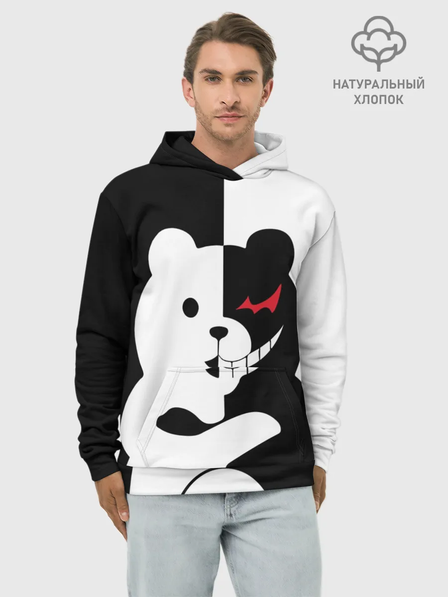Худи мужской база хлопок / MONOKUMA / МОНОКУМА