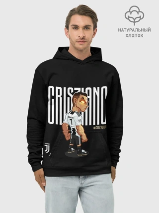Худи мужской база хлопок / Cristiano Ronaldo. Juventus
