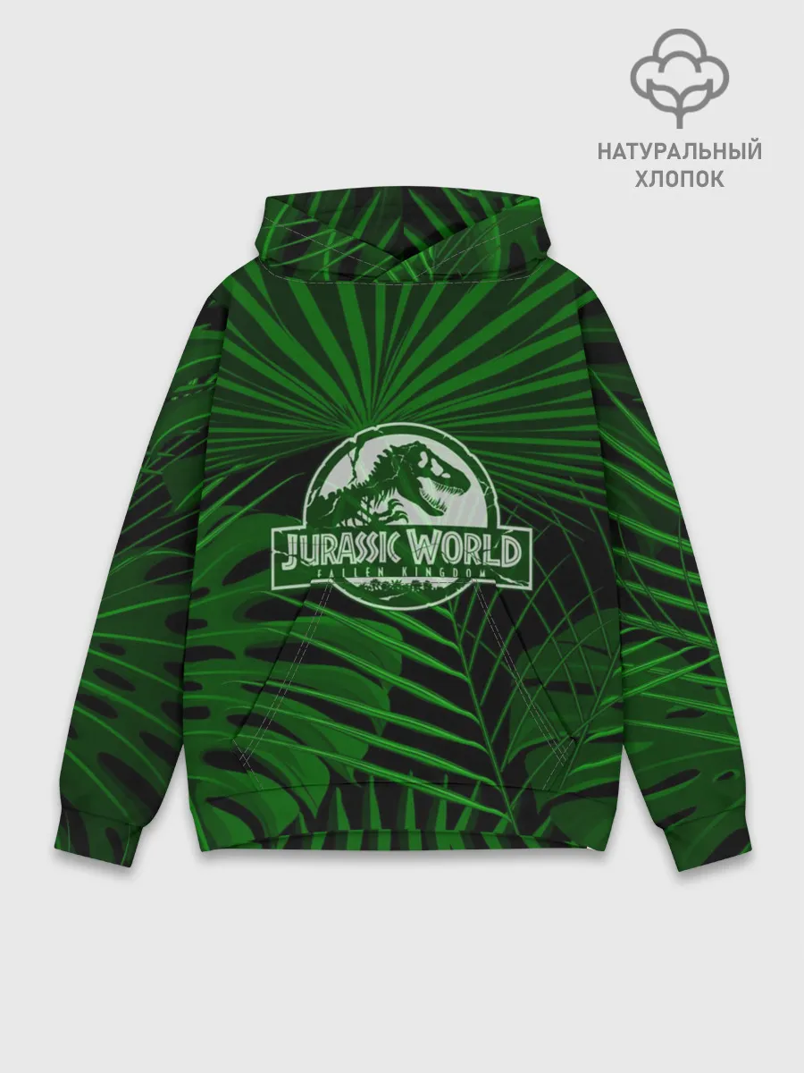 Худи мужской база хлопок / JURASSIC WORLD