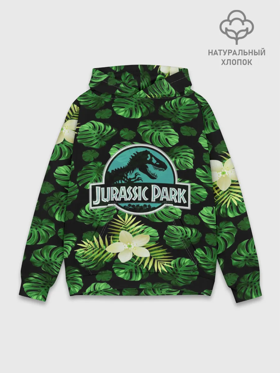 Худи мужской база хлопок / Мир юрского периода