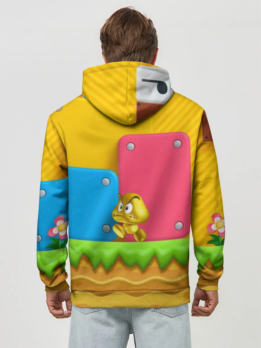 Худи мужской база хлопок / Супер Марио