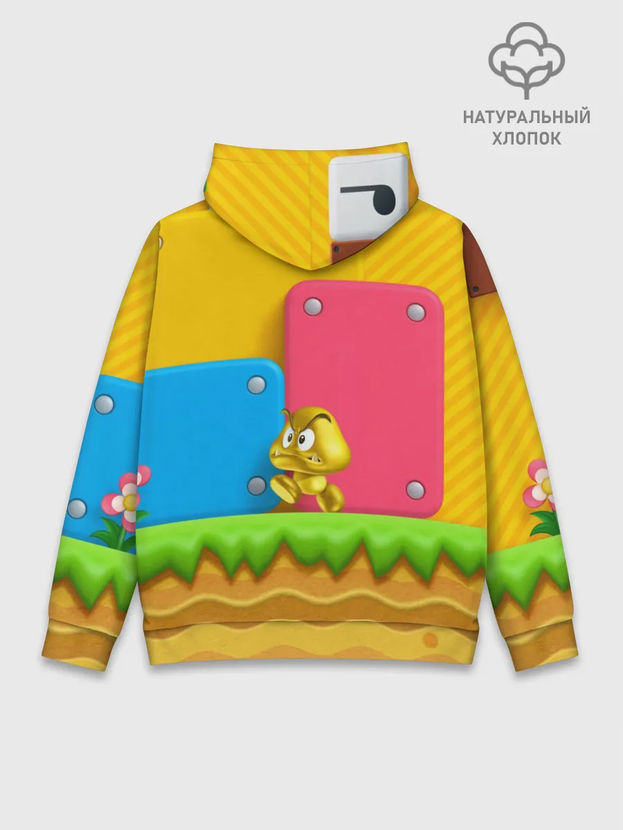 Худи мужской база хлопок / Супер Марио