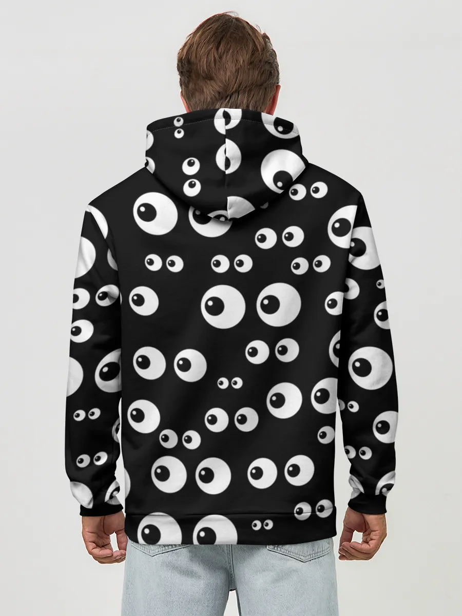 Худи мужской база хлопок / Глаза