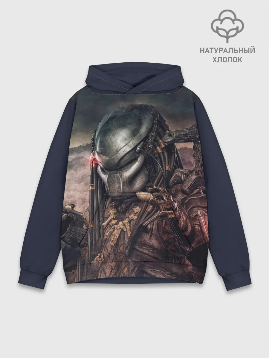 Худи мужской база хлопок / Хищник | Predator