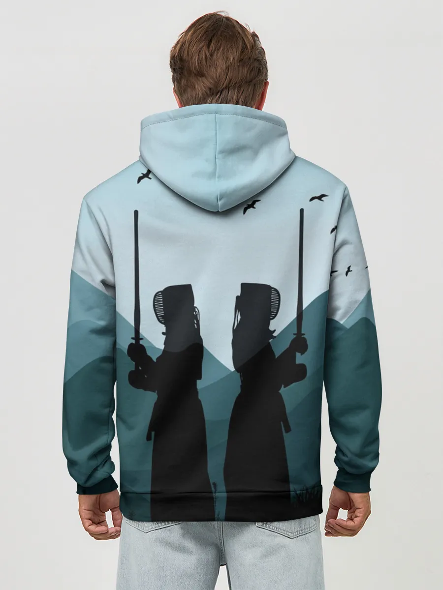 Худи мужской база хлопок / Тренировка кендо