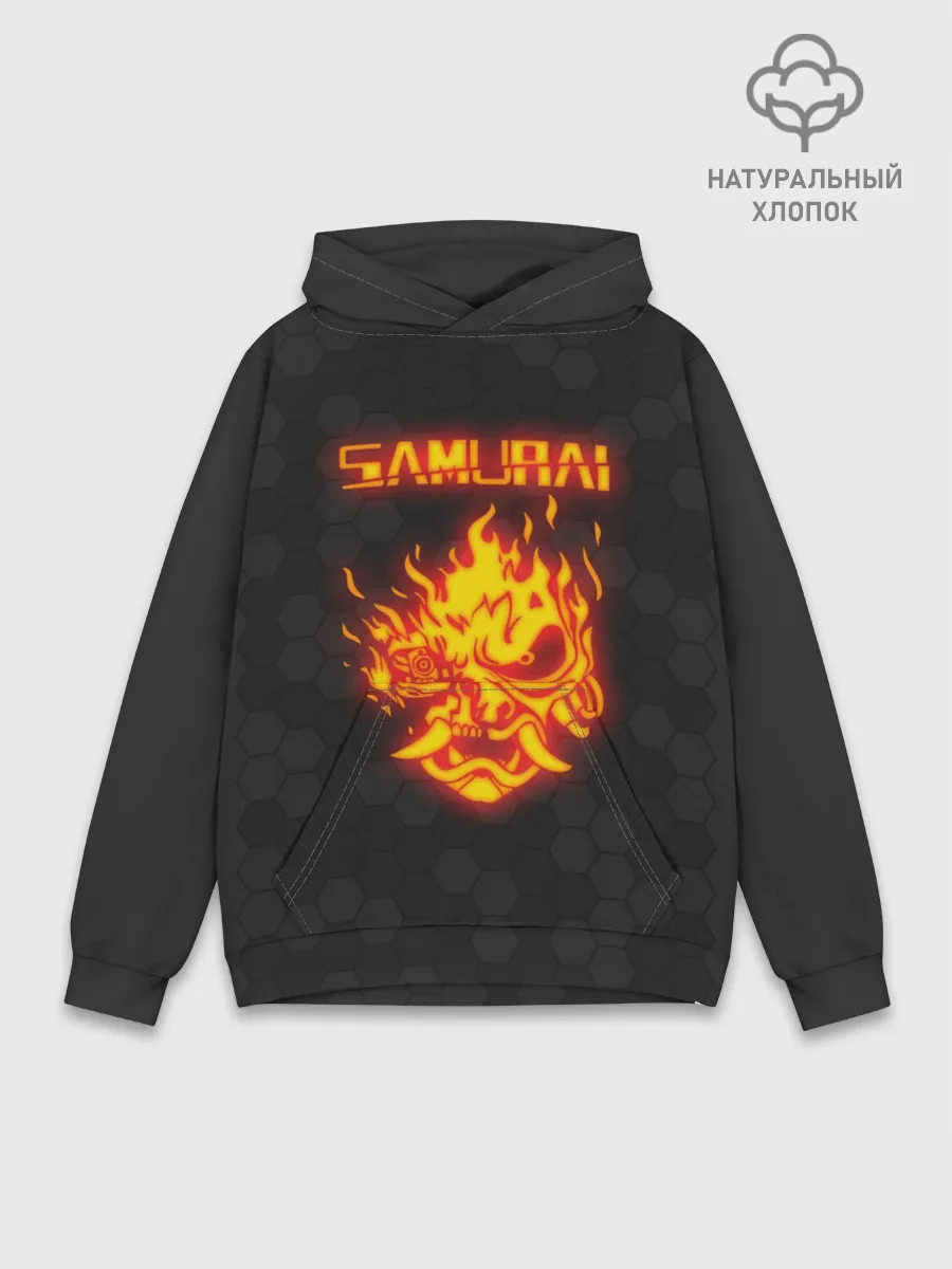 Худи мужской база хлопок / CYBERPUNK 2077 SAMURAI