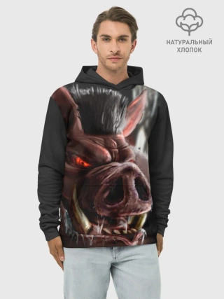 Худи мужской база хлопок / DUKE NUKEM