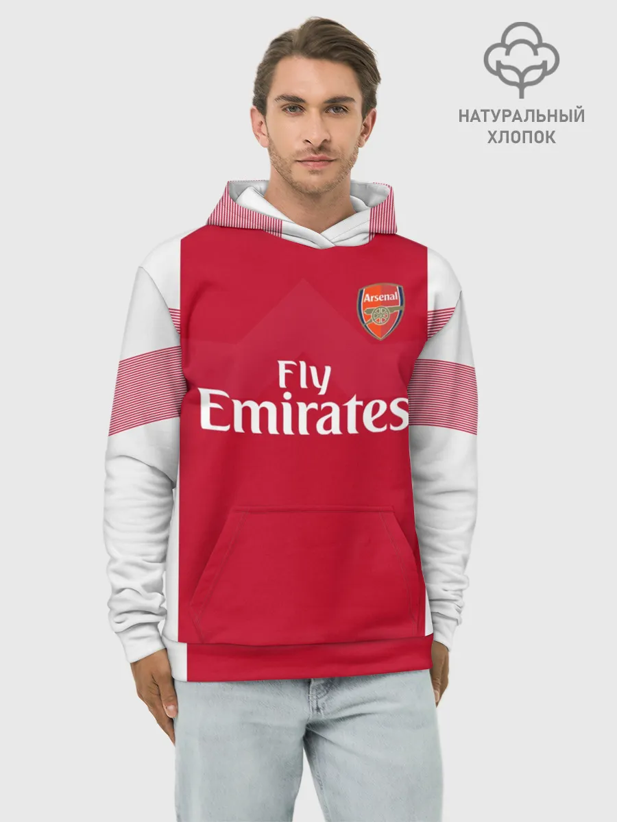 Худи мужской база хлопок / Ozil home 18-19