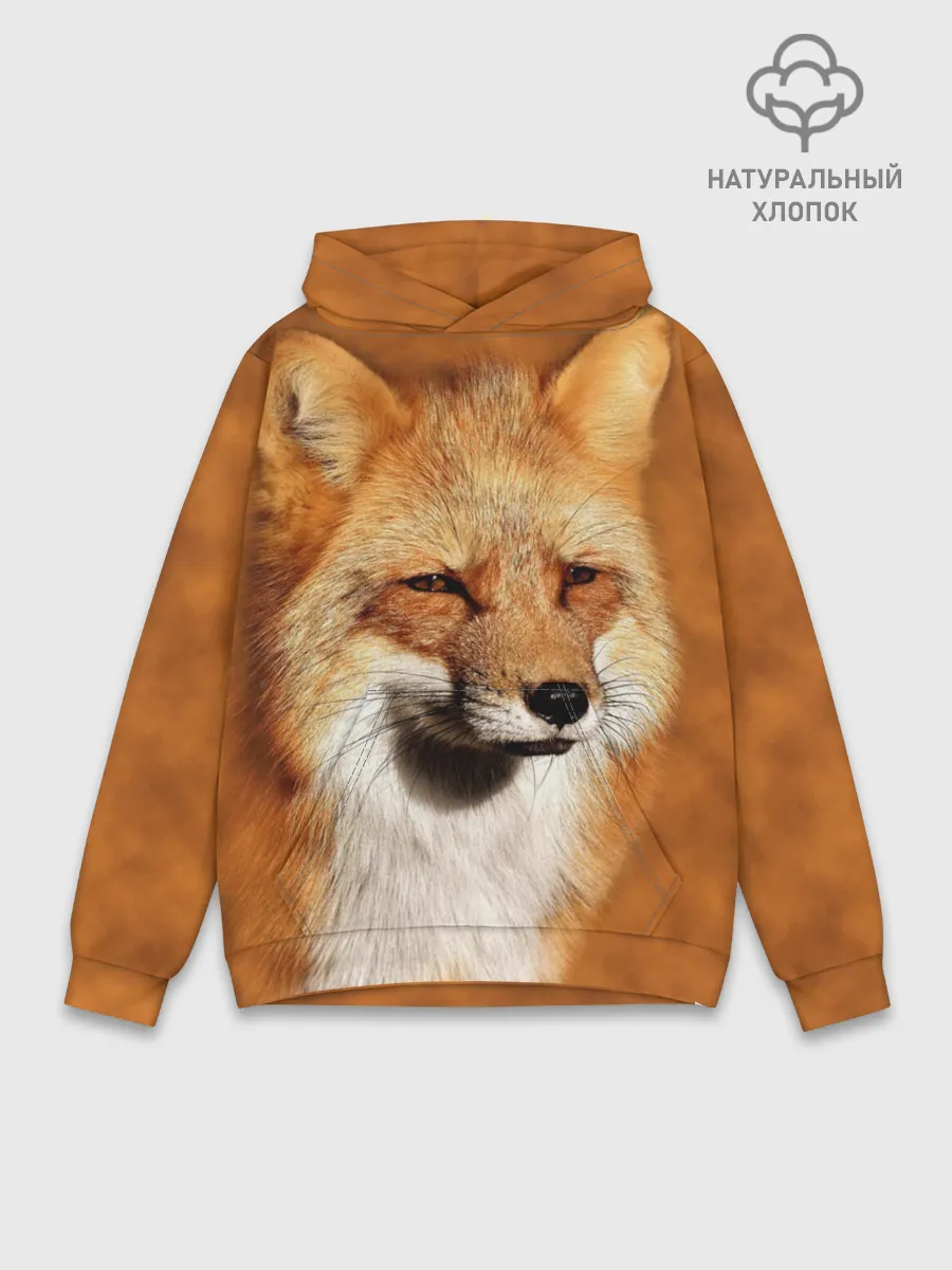 Худи мужской база хлопок / Лисичка