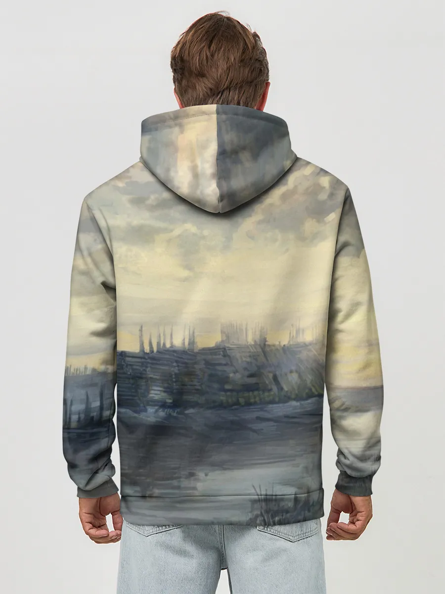 Худи мужской база хлопок / The Witcher 3: Wild Hunt