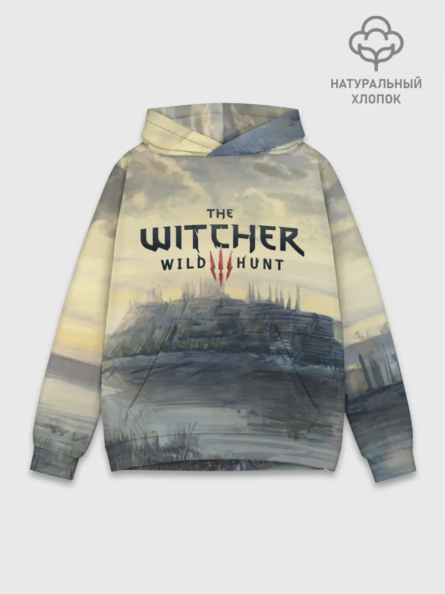 Худи мужской база хлопок / The Witcher 3: Wild Hunt