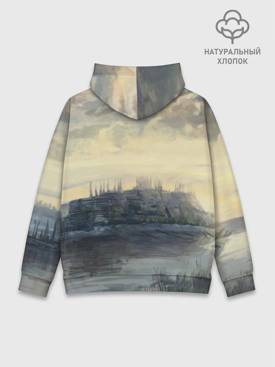 Худи мужской база хлопок / The Witcher 3: Wild Hunt