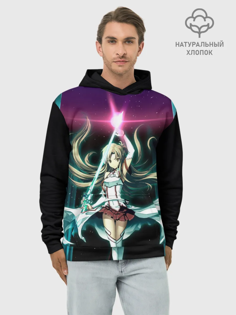 Худи мужской база хлопок / Yuuki Asuna